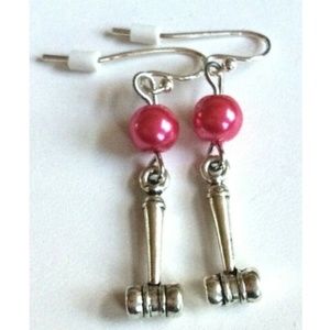 Silver Law Earrings Gavel Paralegal Lawyer Gift